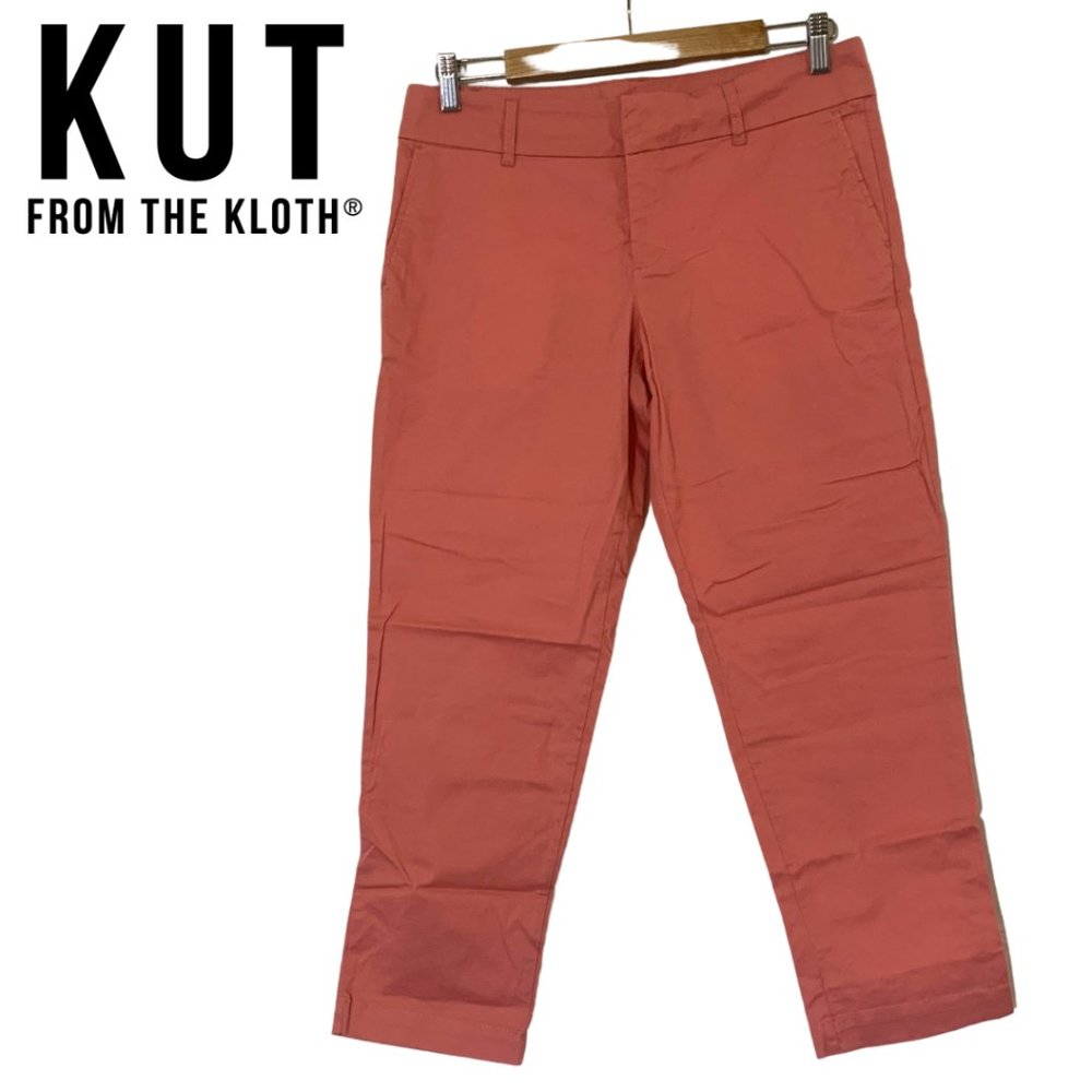 Kut From The Kloth Salmon Pink Capri Chinos